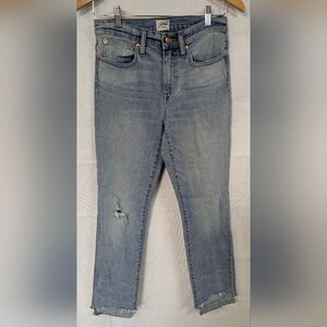 J. Crew Light Blue Distressed Slim Boyfriend Jeans